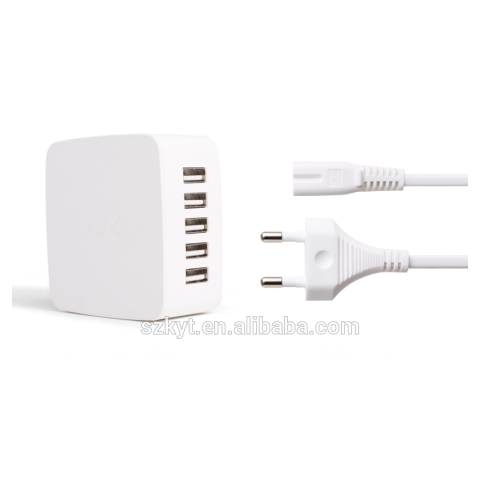 5V 7.8A 40W SAA C-TICK approved charger 5USB Charger KC certificate USB Charger for phone